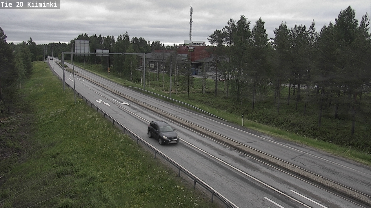 Weather Camera Image Väg 20 Uleåborg Kiiminki, Oulu, Pohjois-Pohjanmaa