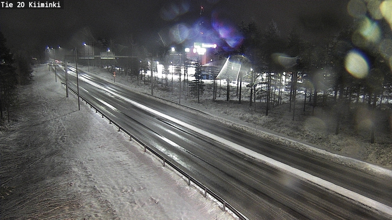 Weather Camera Image Väg 20 Uleåborg Kiiminki, Oulu, Pohjois-Pohjanmaa