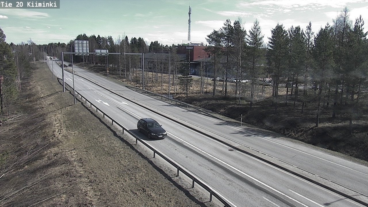 Weather Camera Image Väg 20 Uleåborg Kiiminki, Oulu, Pohjois-Pohjanmaa