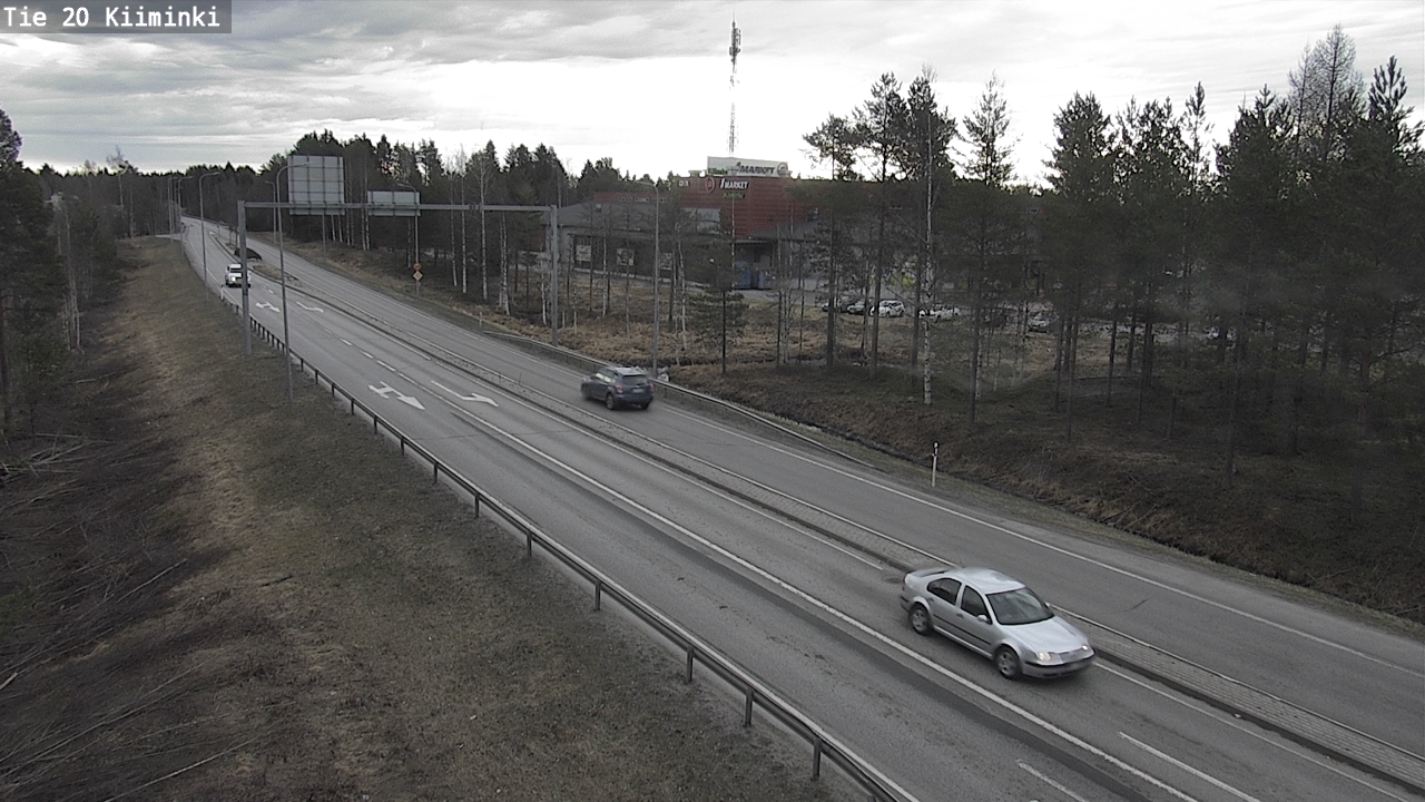 Weather Camera Image Väg 20 Uleåborg Kiiminki, Oulu, Pohjois-Pohjanmaa