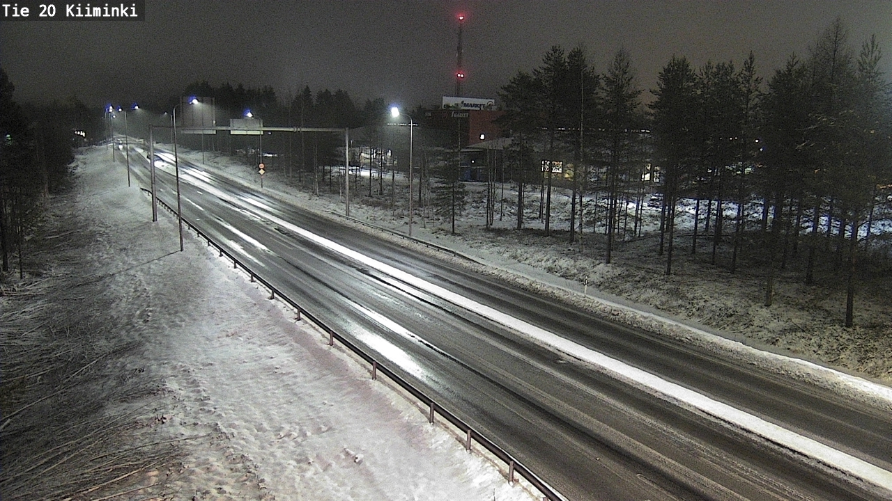 Weather Camera Image Väg 20 Uleåborg Kiiminki, Oulu, Pohjois-Pohjanmaa