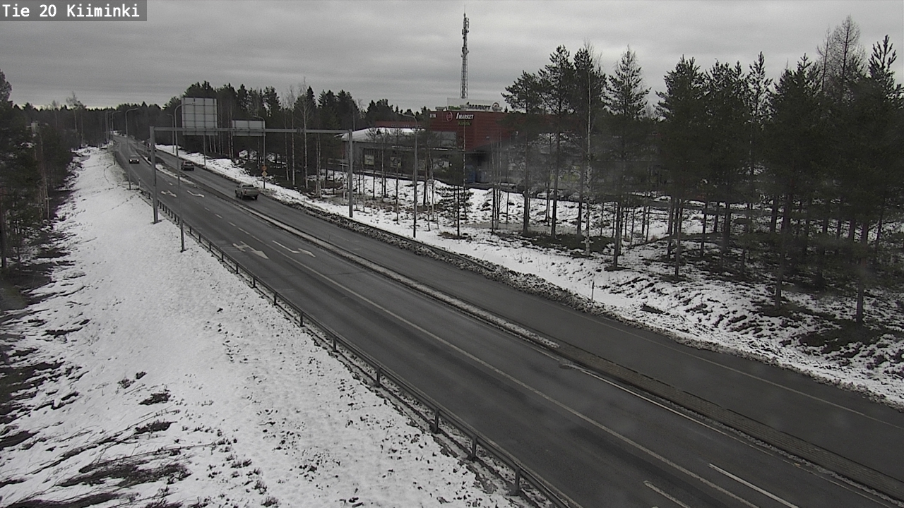 Weather Camera Image Road 20 Oulu Kiiminki, Oulu, Pohjois-Pohjanmaa