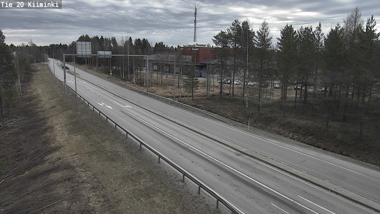 Weather Camera Image Väg 20 Uleåborg Kiiminki, Oulu, Pohjois-Pohjanmaa