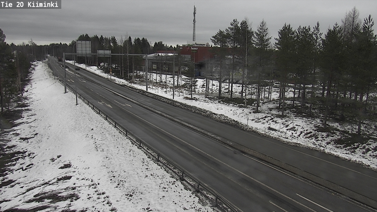 Weather Camera Image Road 20 Oulu Kiiminki, Oulu, Pohjois-Pohjanmaa