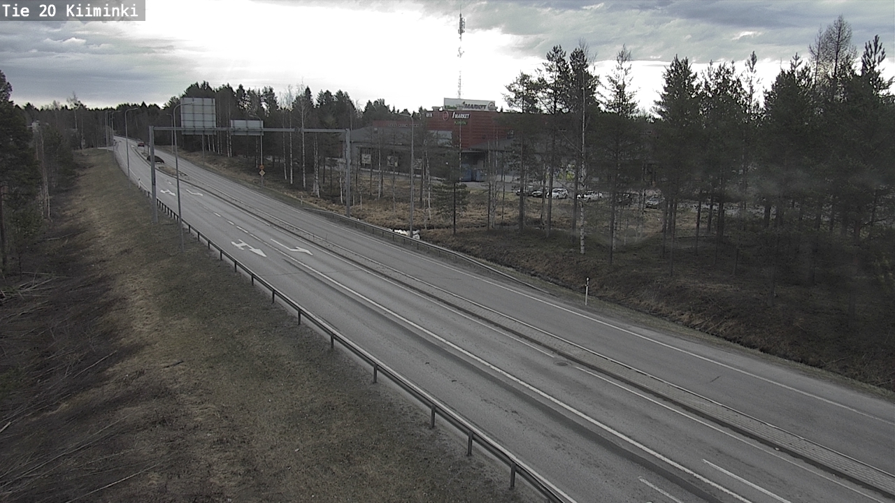 Weather Camera Image Väg 20 Uleåborg Kiiminki, Oulu, Pohjois-Pohjanmaa