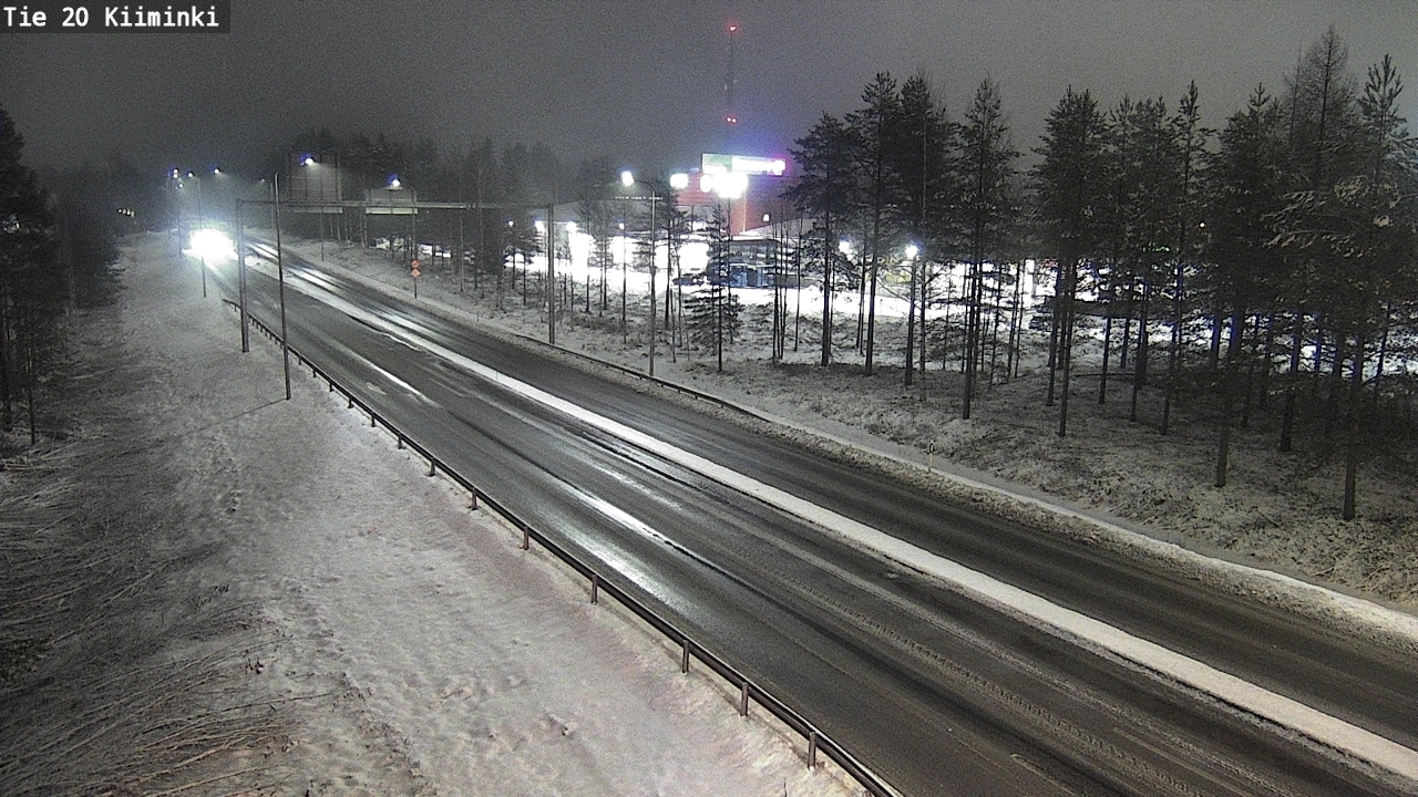 Weather Camera Image Väg 20 Uleåborg Kiiminki, Oulu, Pohjois-Pohjanmaa