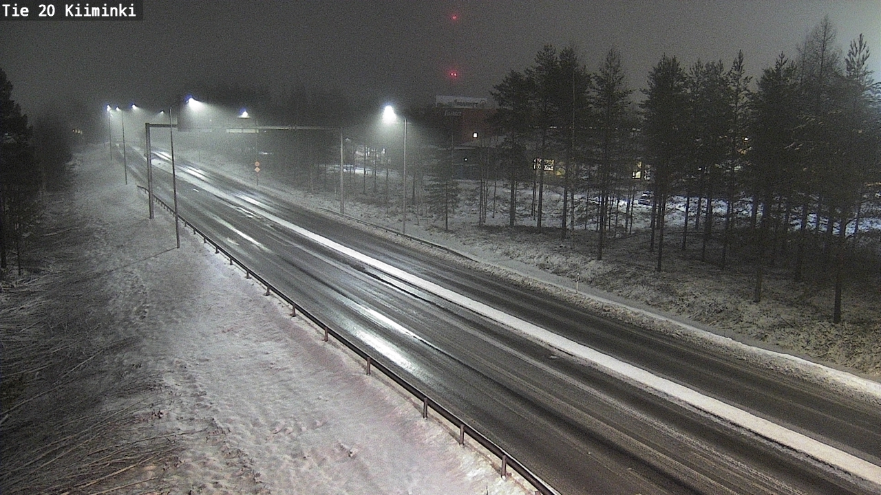 Weather Camera Image Väg 20 Uleåborg Kiiminki, Oulu, Pohjois-Pohjanmaa