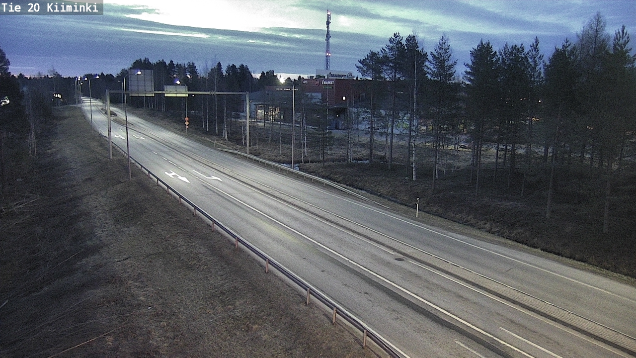 Weather Camera Image Road 20 Oulu Kiiminki, Oulu, Pohjois-Pohjanmaa