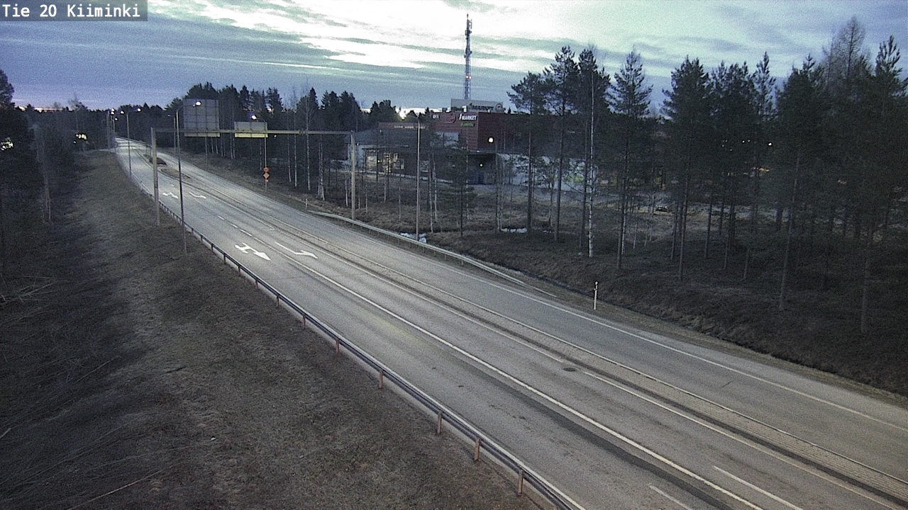 Weather Camera Image Road 20 Oulu Kiiminki, Oulu, Pohjois-Pohjanmaa