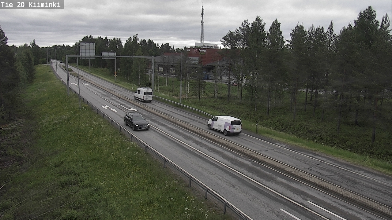 Weather Camera Image Väg 20 Uleåborg Kiiminki, Oulu, Pohjois-Pohjanmaa