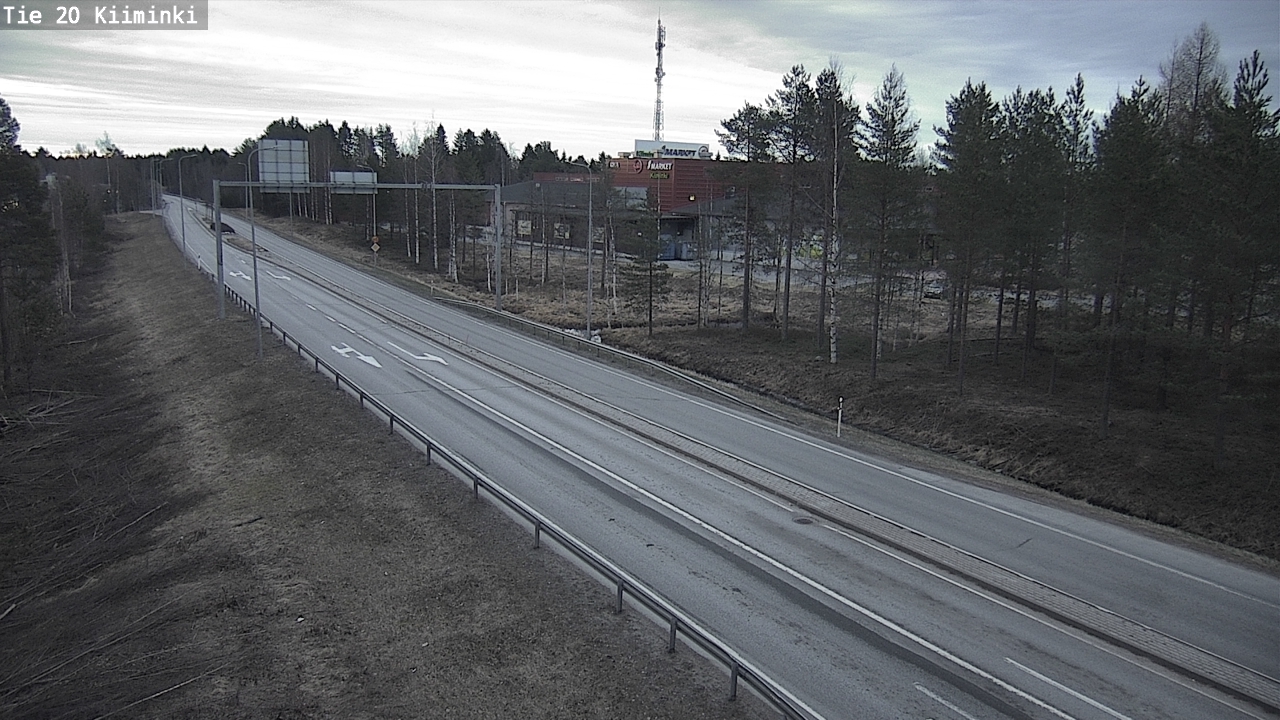 Weather Camera Image Road 20 Oulu Kiiminki, Oulu, Pohjois-Pohjanmaa