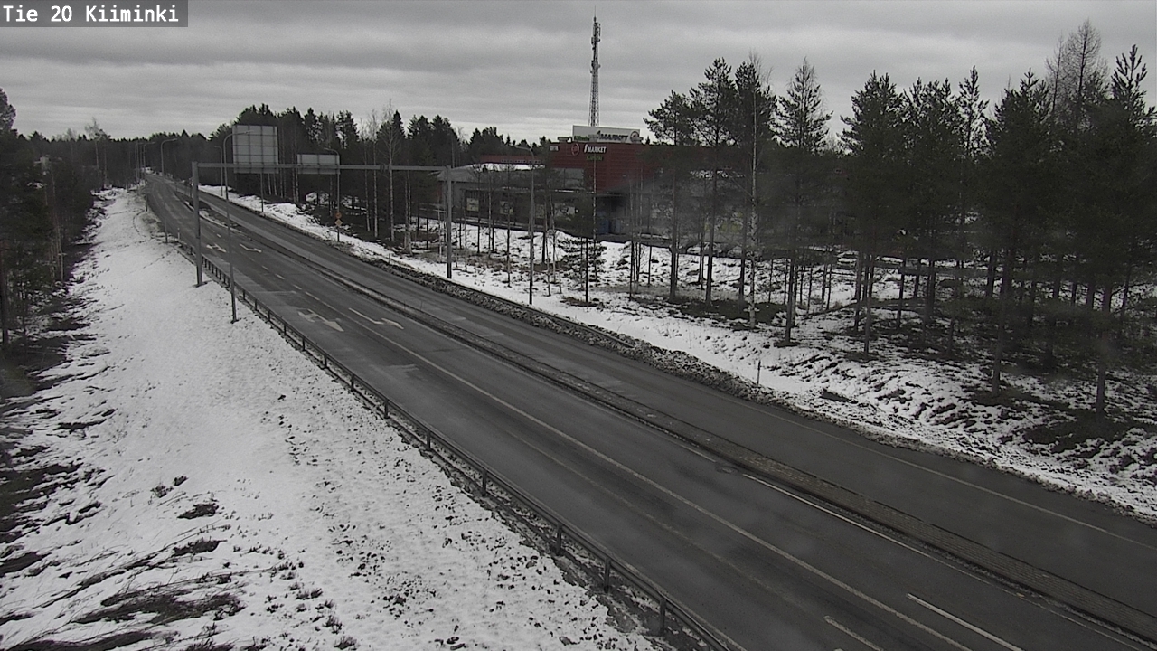 Weather Camera Image Road 20 Oulu Kiiminki, Oulu, Pohjois-Pohjanmaa