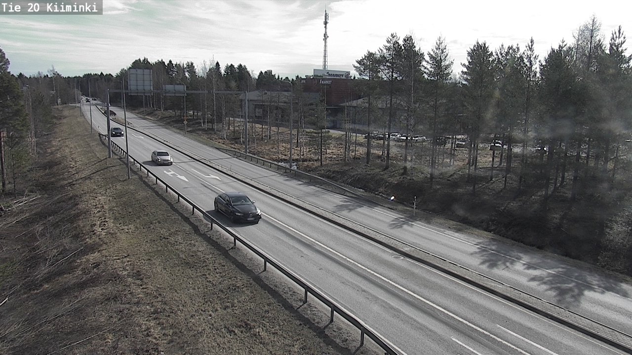 Weather Camera Image Väg 20 Uleåborg Kiiminki, Oulu, Pohjois-Pohjanmaa