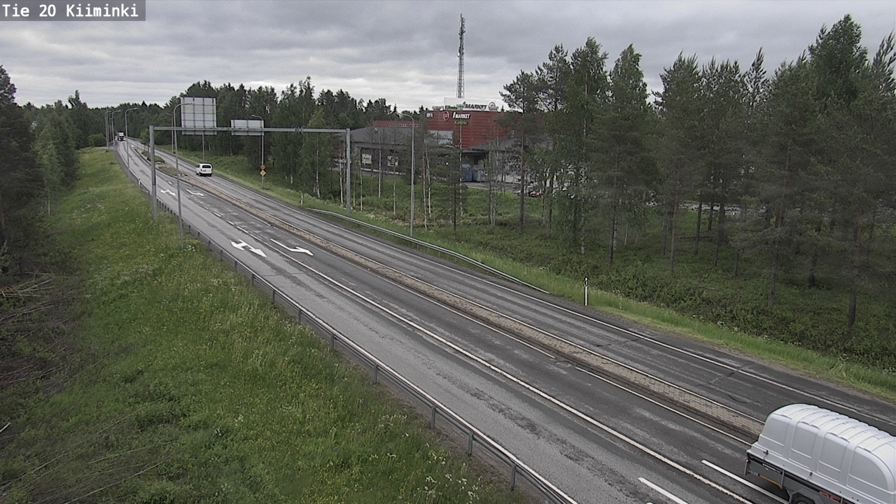 Weather Camera Image Väg 20 Uleåborg Kiiminki, Oulu, Pohjois-Pohjanmaa