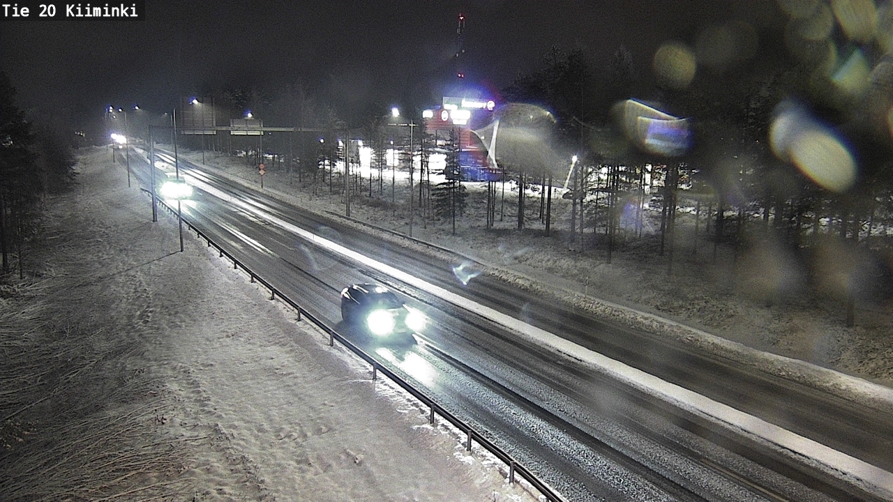 Weather Camera Image Väg 20 Uleåborg Kiiminki, Oulu, Pohjois-Pohjanmaa