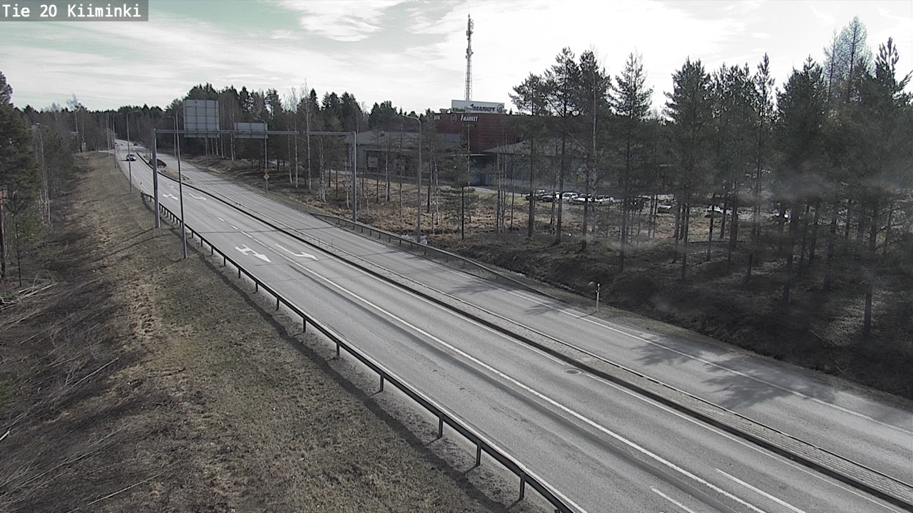 Weather Camera Image Väg 20 Uleåborg Kiiminki, Oulu, Pohjois-Pohjanmaa