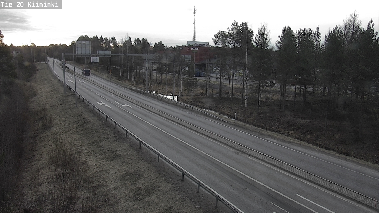 Weather Camera Image Väg 20 Uleåborg Kiiminki, Oulu, Pohjois-Pohjanmaa
