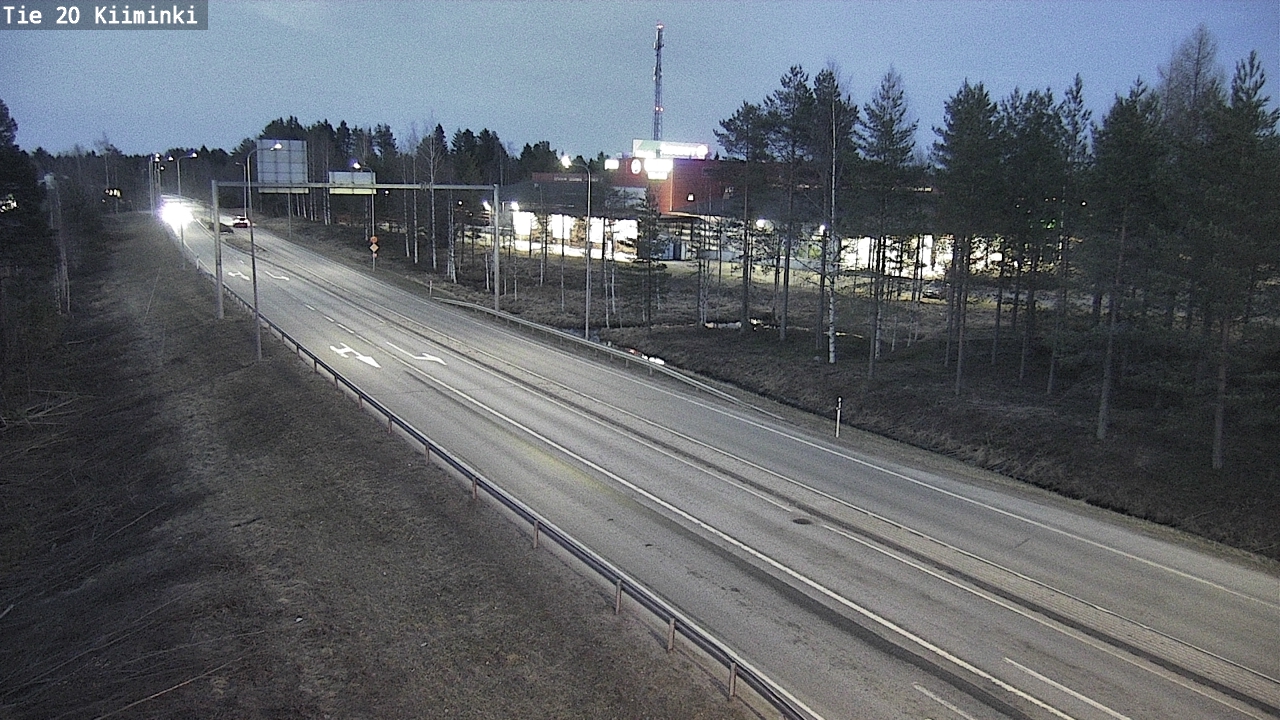 Weather Camera Image Väg 20 Uleåborg Kiiminki, Oulu, Pohjois-Pohjanmaa