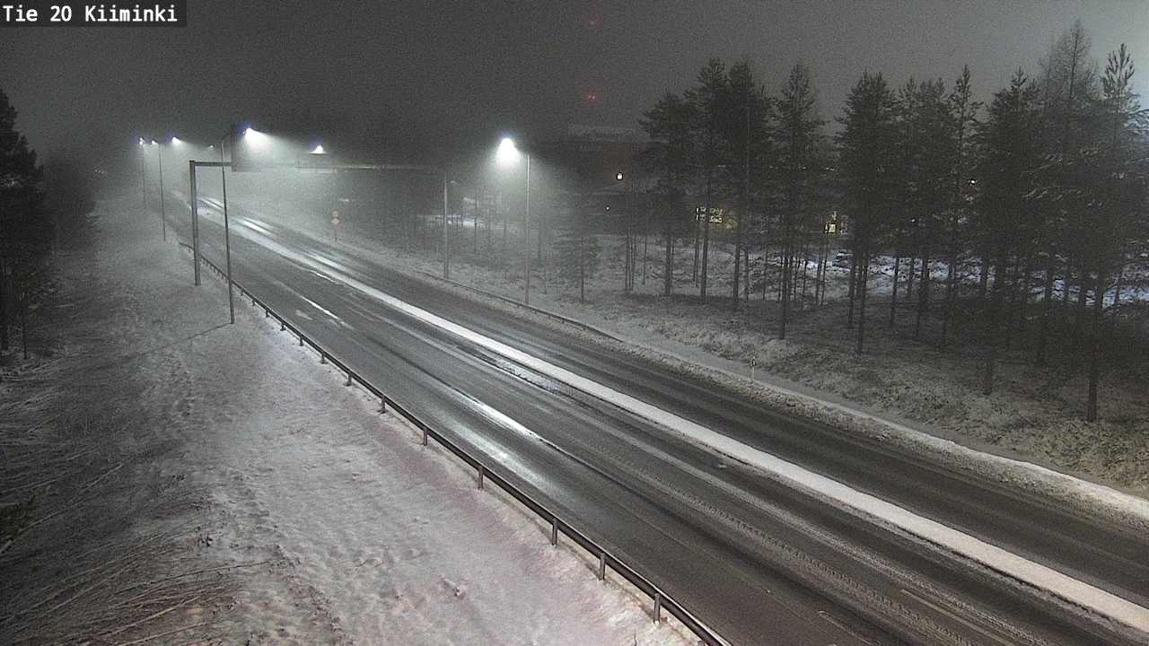 Weather Camera Image Väg 20 Uleåborg Kiiminki, Oulu, Pohjois-Pohjanmaa