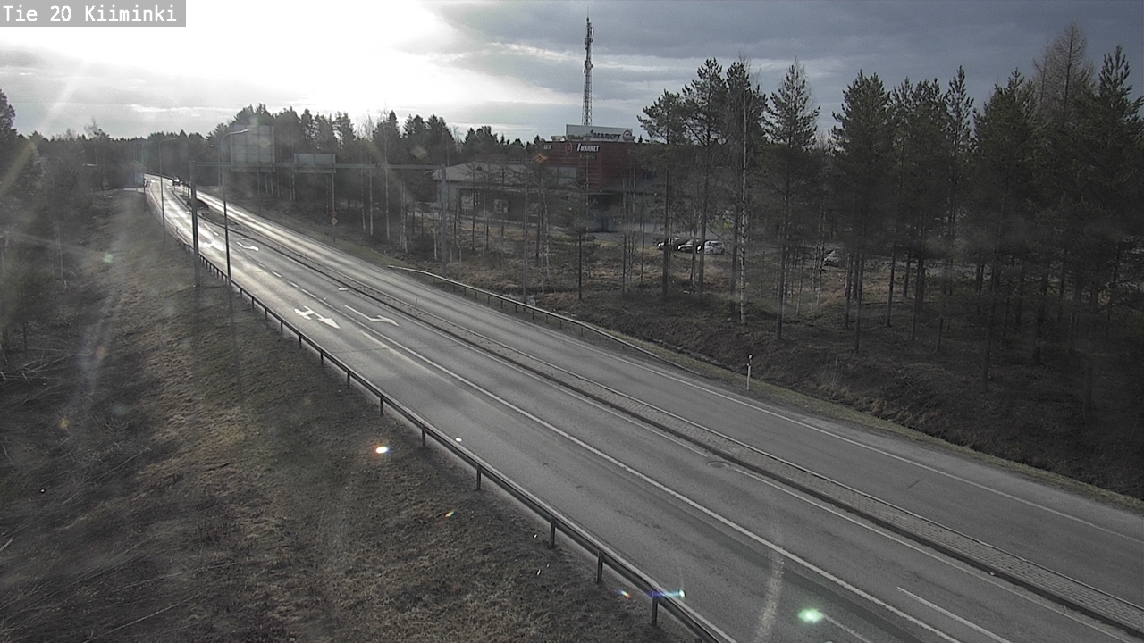 Weather Camera Image Väg 20 Uleåborg Kiiminki, Oulu, Pohjois-Pohjanmaa