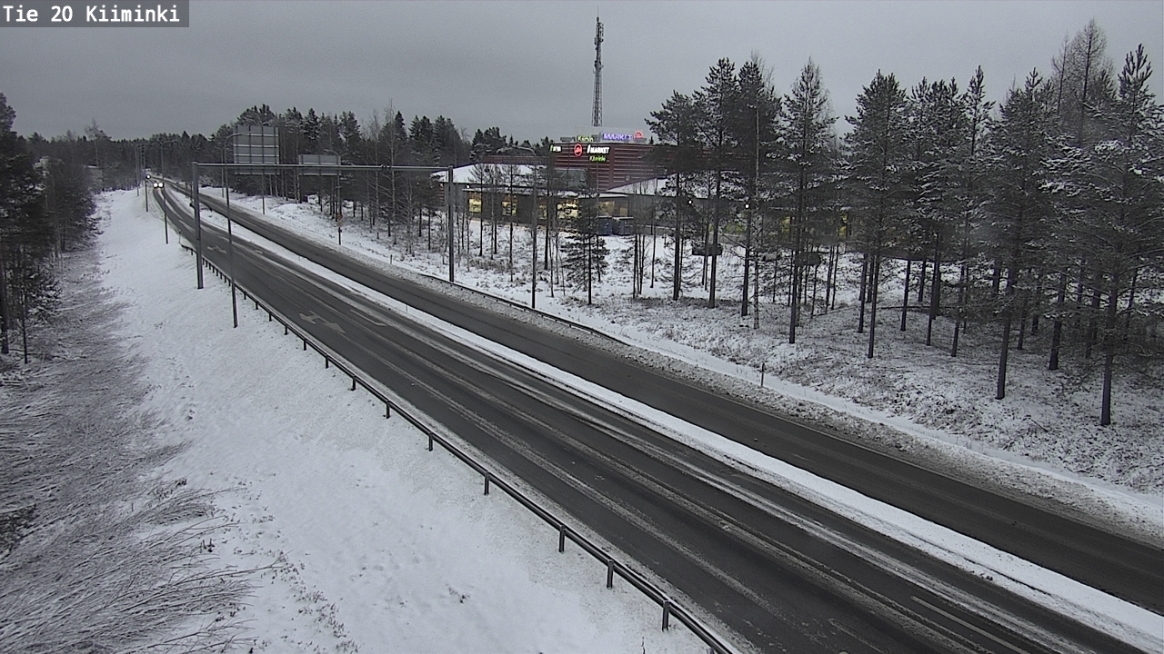 Weather Camera Image Väg 20 Uleåborg Kiiminki, Oulu, Pohjois-Pohjanmaa