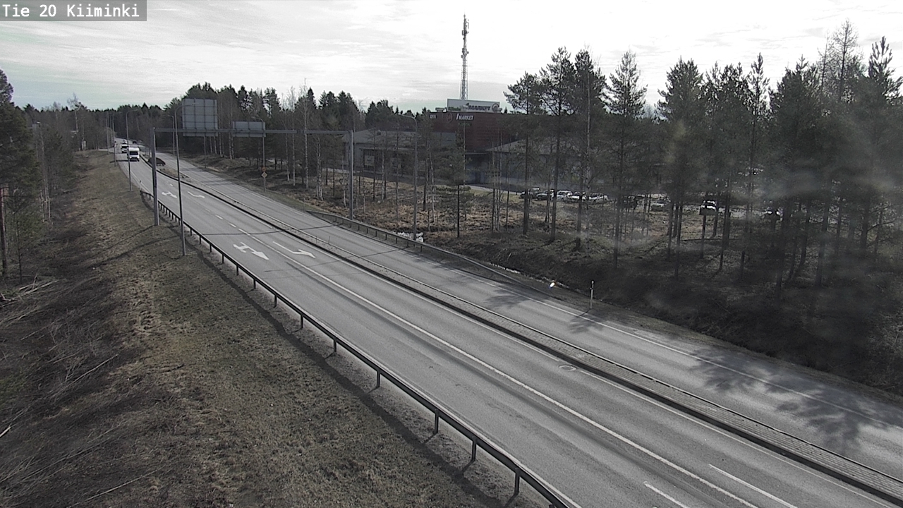 Weather Camera Image Väg 20 Uleåborg Kiiminki, Oulu, Pohjois-Pohjanmaa