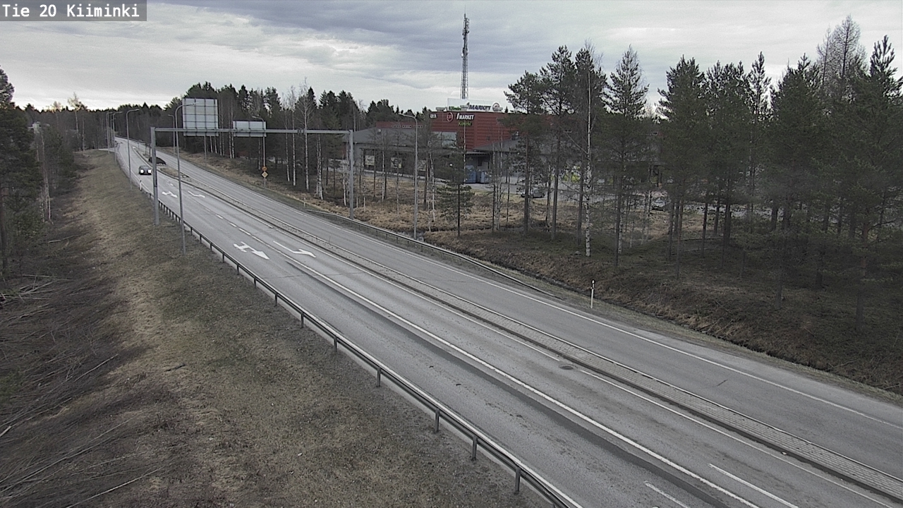 Weather Camera Image Väg 20 Uleåborg Kiiminki, Oulu, Pohjois-Pohjanmaa
