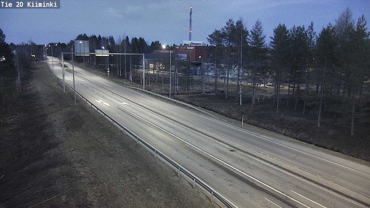 Weather Camera Image Road 20 Oulu Kiiminki, Oulu, Pohjois-Pohjanmaa
