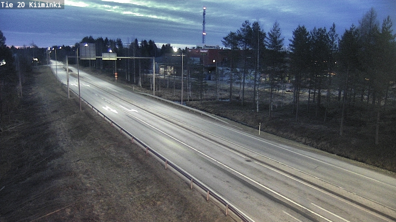 Weather Camera Image Road 20 Oulu Kiiminki, Oulu, Pohjois-Pohjanmaa