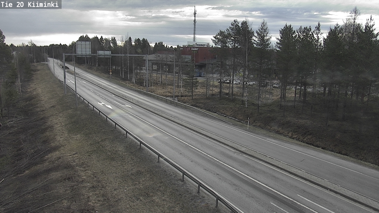 Weather Camera Image Väg 20 Uleåborg Kiiminki, Oulu, Pohjois-Pohjanmaa