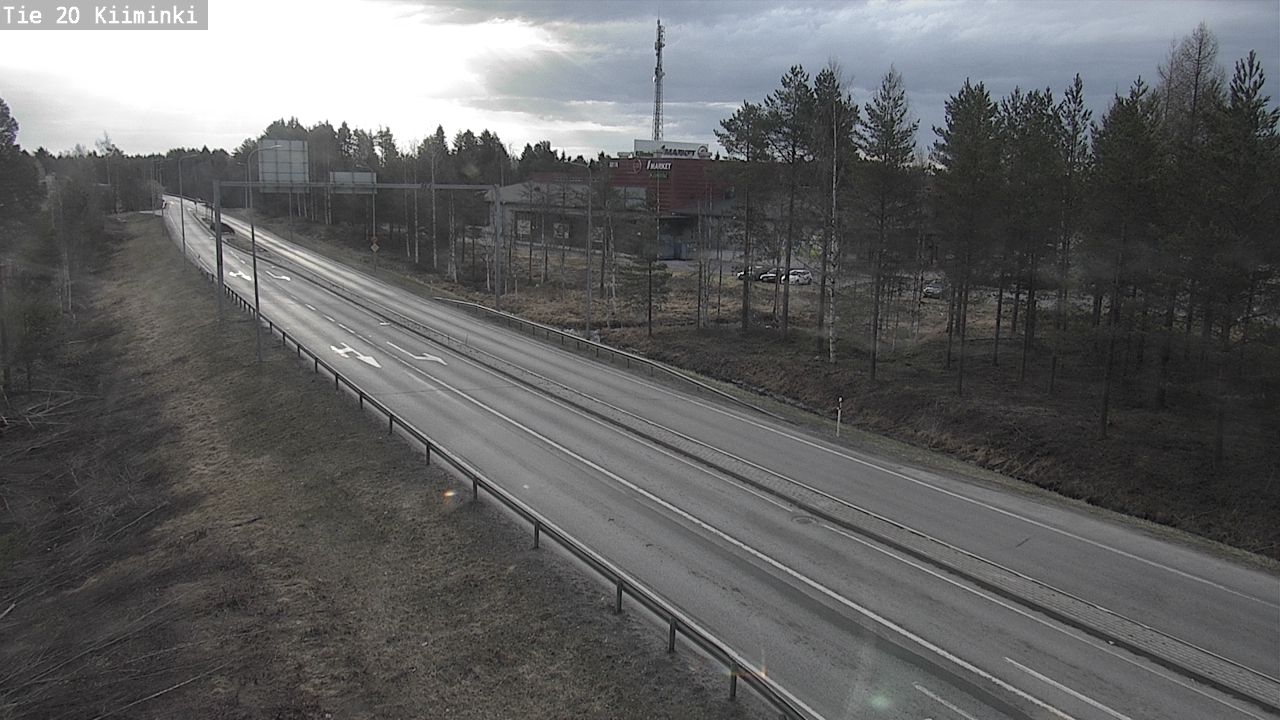 Weather Camera Image Väg 20 Uleåborg Kiiminki, Oulu, Pohjois-Pohjanmaa
