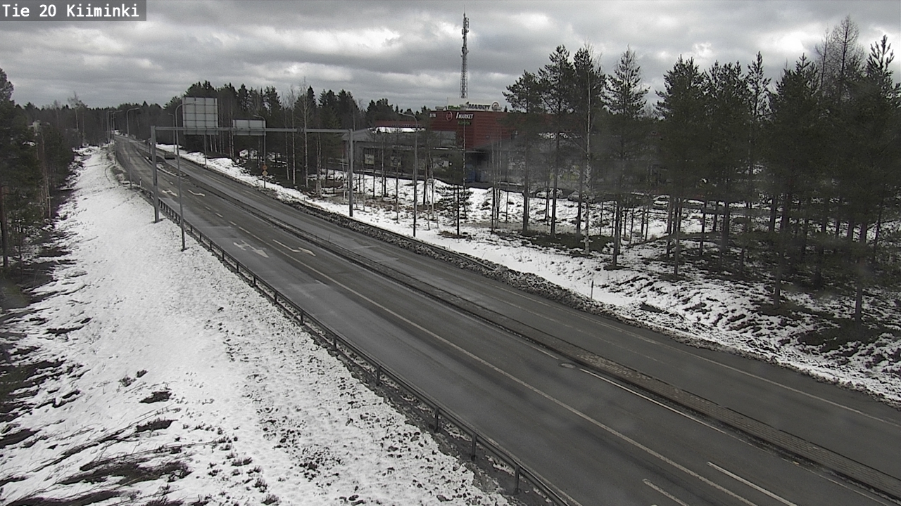 Weather Camera Image Road 20 Oulu Kiiminki, Oulu, Pohjois-Pohjanmaa