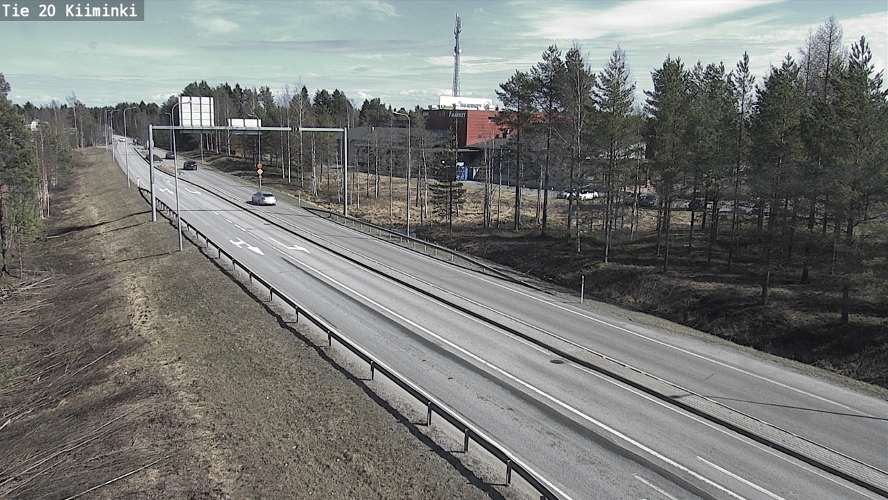 Weather Camera Image Väg 20 Uleåborg Kiiminki, Oulu, Pohjois-Pohjanmaa