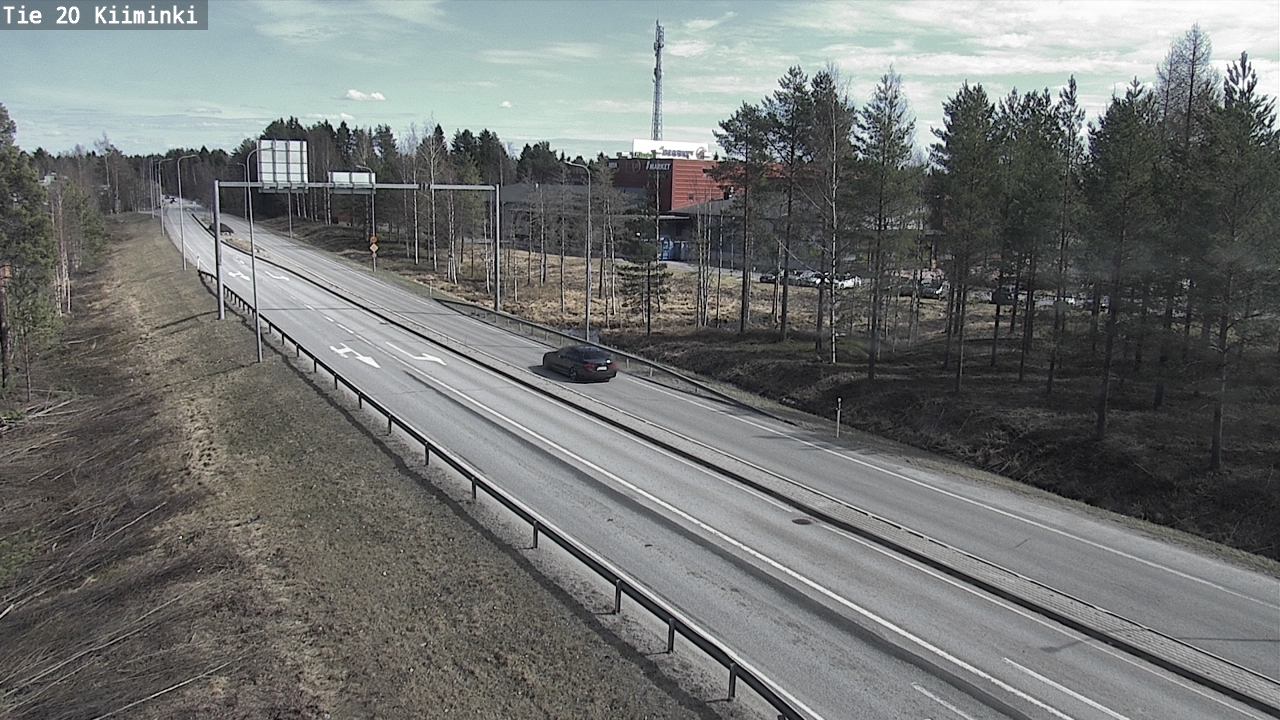 Weather Camera Image Väg 20 Uleåborg Kiiminki, Oulu, Pohjois-Pohjanmaa