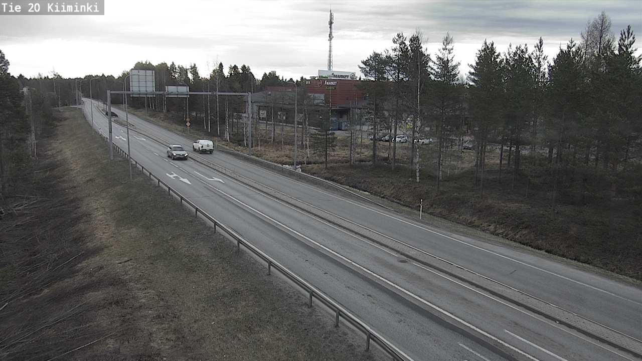 Weather Camera Image Väg 20 Uleåborg Kiiminki, Oulu, Pohjois-Pohjanmaa