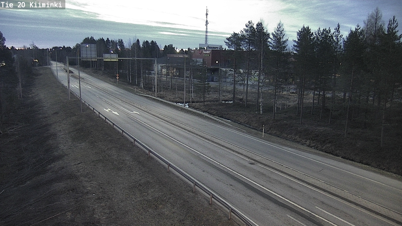 Weather Camera Image Road 20 Oulu Kiiminki, Oulu, Pohjois-Pohjanmaa