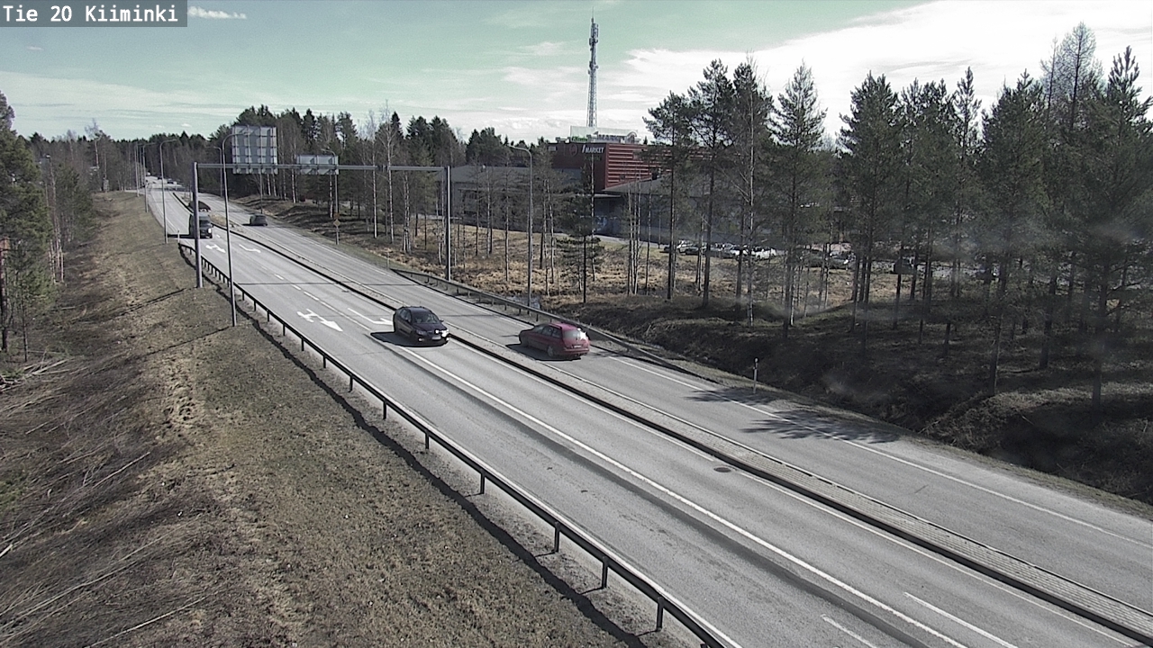 Weather Camera Image Väg 20 Uleåborg Kiiminki, Oulu, Pohjois-Pohjanmaa