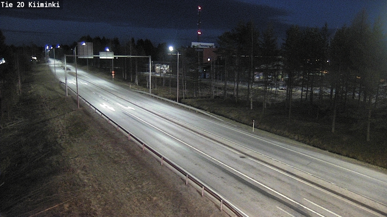 Weather Camera Image Road 20 Oulu Kiiminki, Oulu, Pohjois-Pohjanmaa