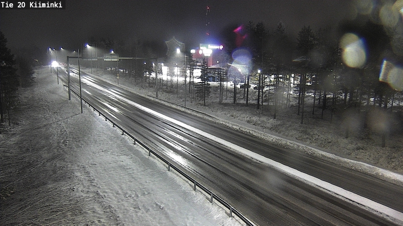 Weather Camera Image Väg 20 Uleåborg Kiiminki, Oulu, Pohjois-Pohjanmaa