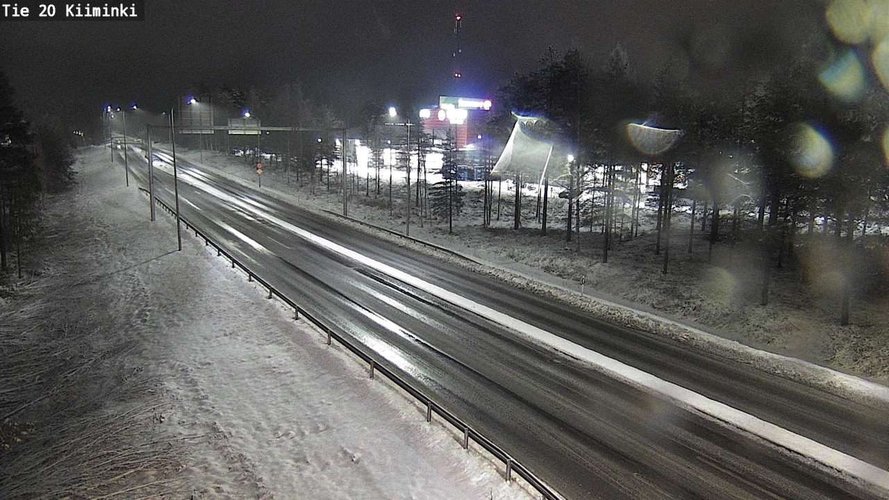 Weather Camera Image Väg 20 Uleåborg Kiiminki, Oulu, Pohjois-Pohjanmaa