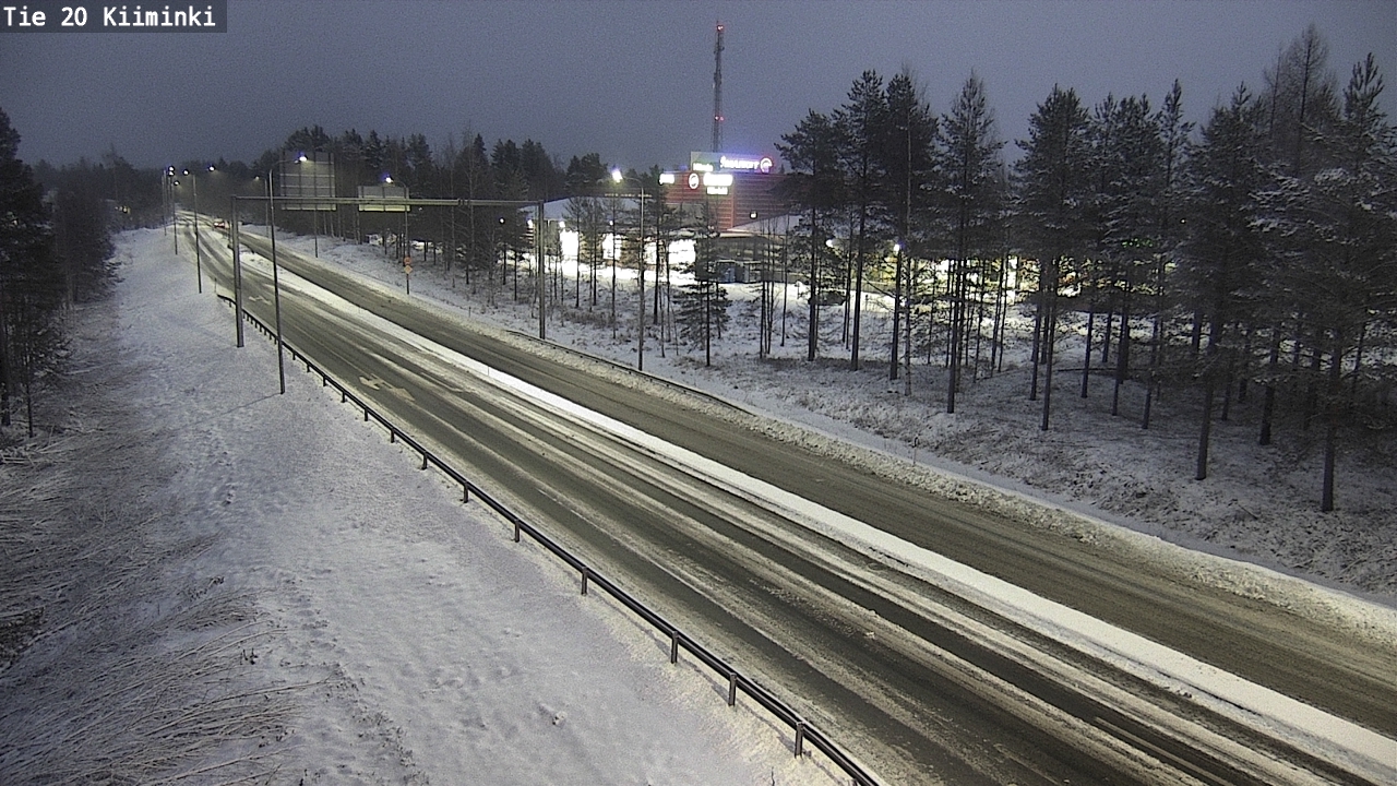 Weather Camera Image Väg 20 Uleåborg Kiiminki, Oulu, Pohjois-Pohjanmaa
