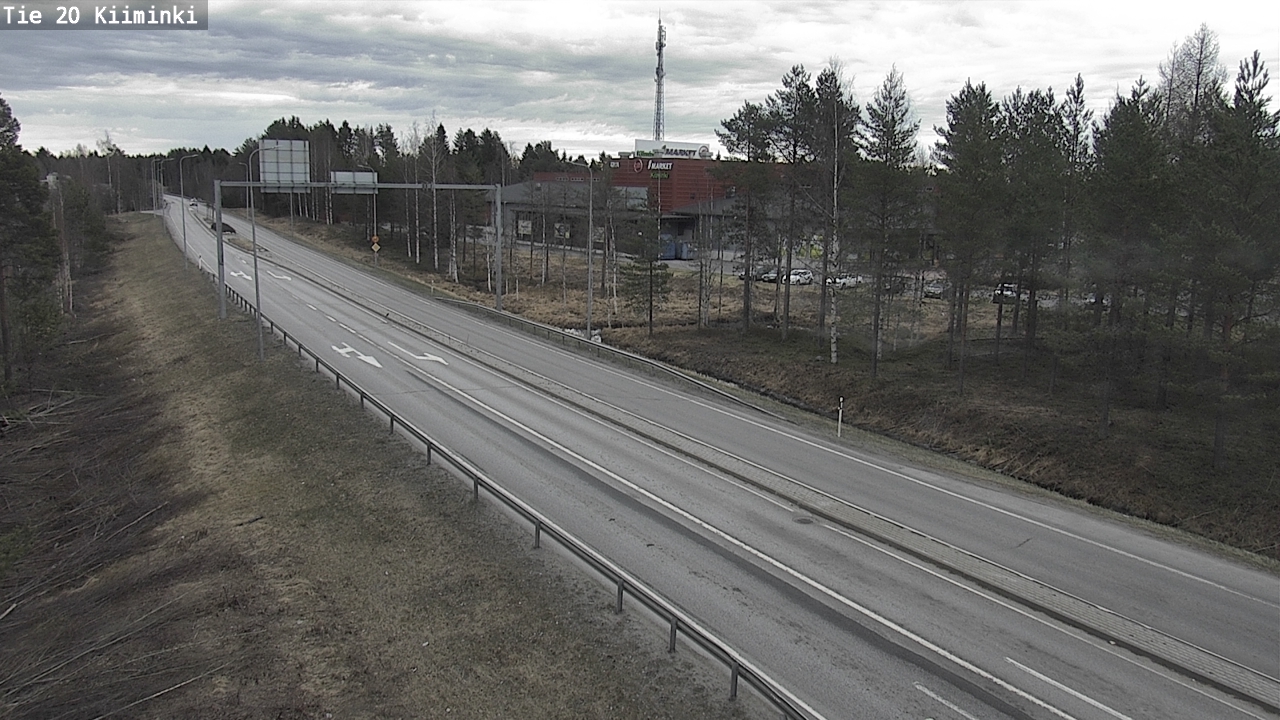 Weather Camera Image Väg 20 Uleåborg Kiiminki, Oulu, Pohjois-Pohjanmaa