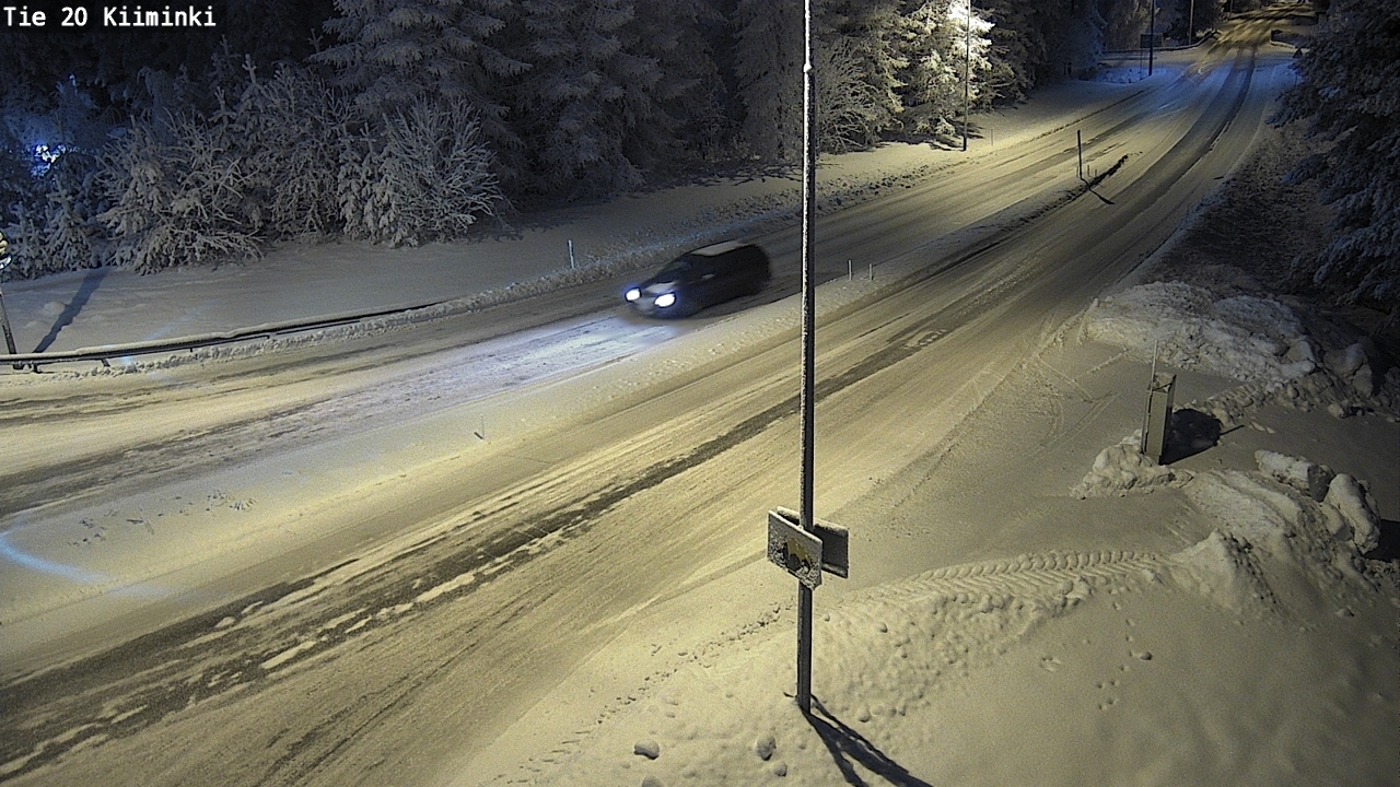 Weather Camera Image Väg 20 Uleåborg Kiiminki, Oulu, Pohjois-Pohjanmaa