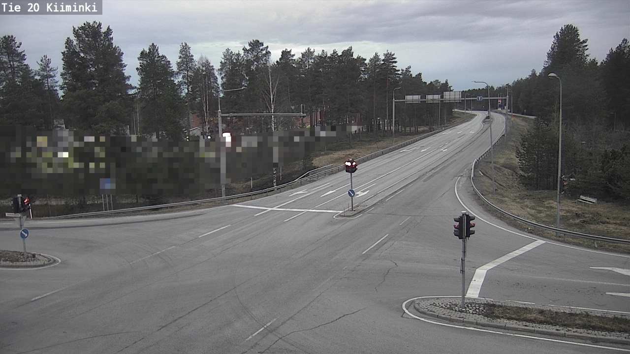 Weather Camera Image Väg 20 Uleåborg Kiiminki, Oulu, Pohjois-Pohjanmaa