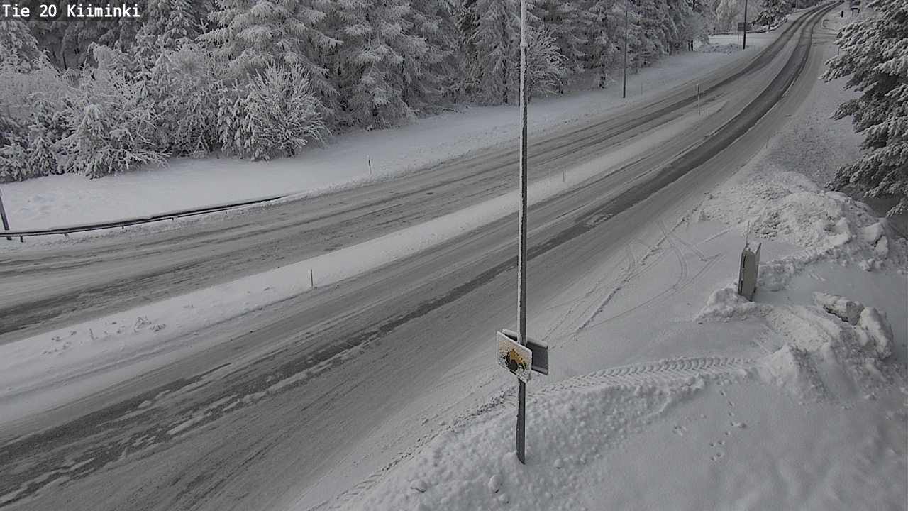 Weather Camera Image Väg 20 Uleåborg Kiiminki, Oulu, Pohjois-Pohjanmaa