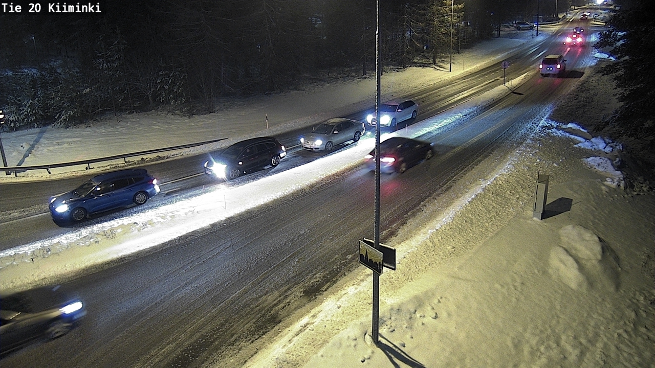 Weather Camera Image Väg 20 Uleåborg Kiiminki, Oulu, Pohjois-Pohjanmaa