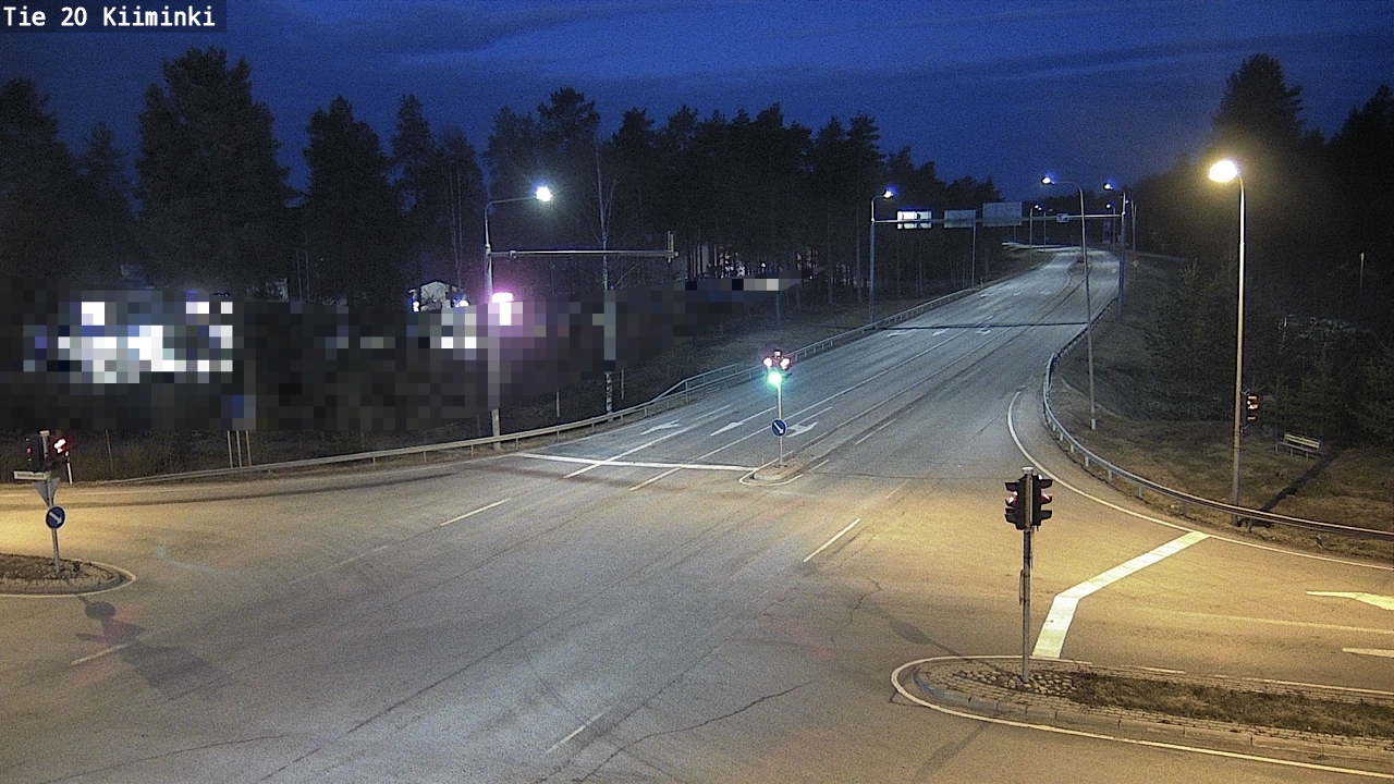 Weather Camera Image Väg 20 Uleåborg Kiiminki, Oulu, Pohjois-Pohjanmaa