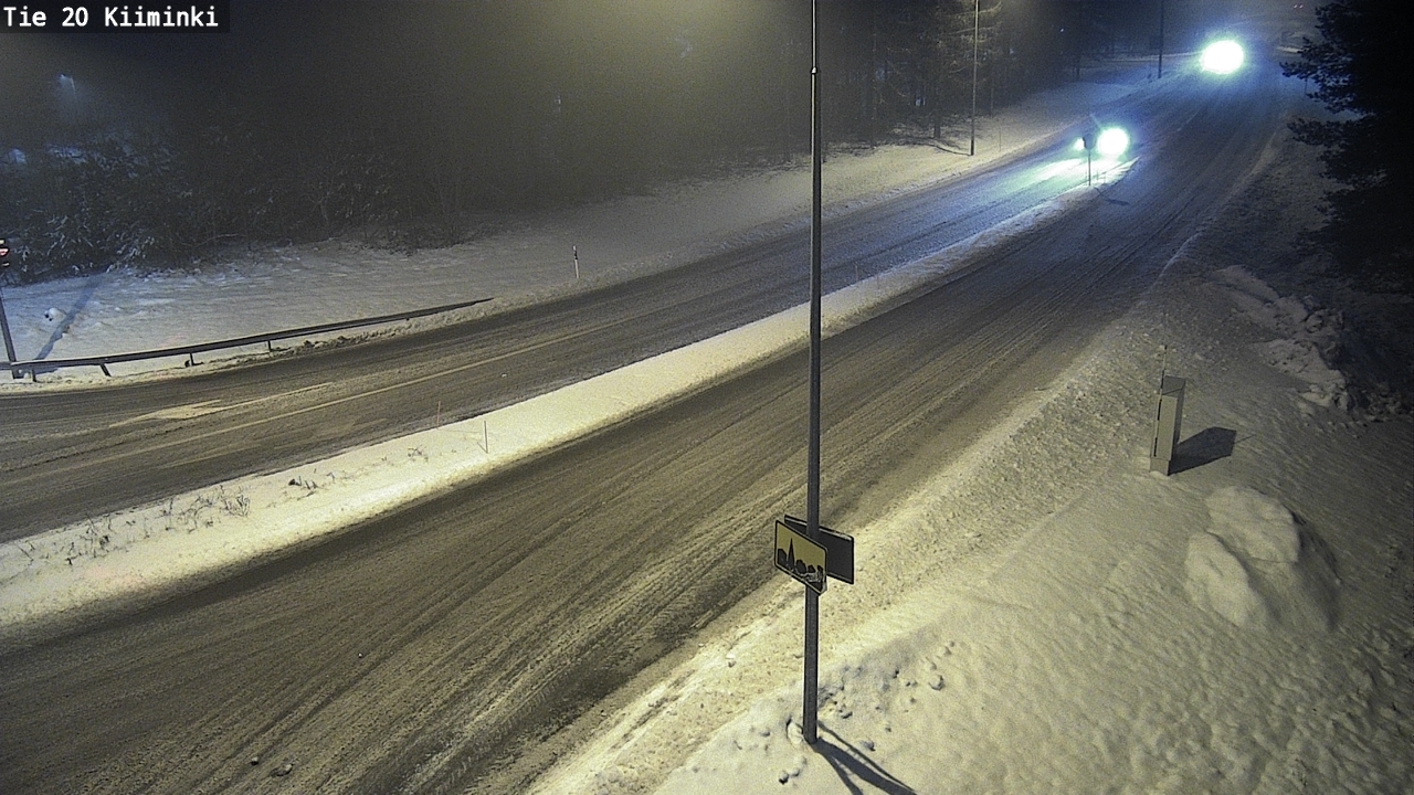Weather Camera Image Väg 20 Uleåborg Kiiminki, Oulu, Pohjois-Pohjanmaa