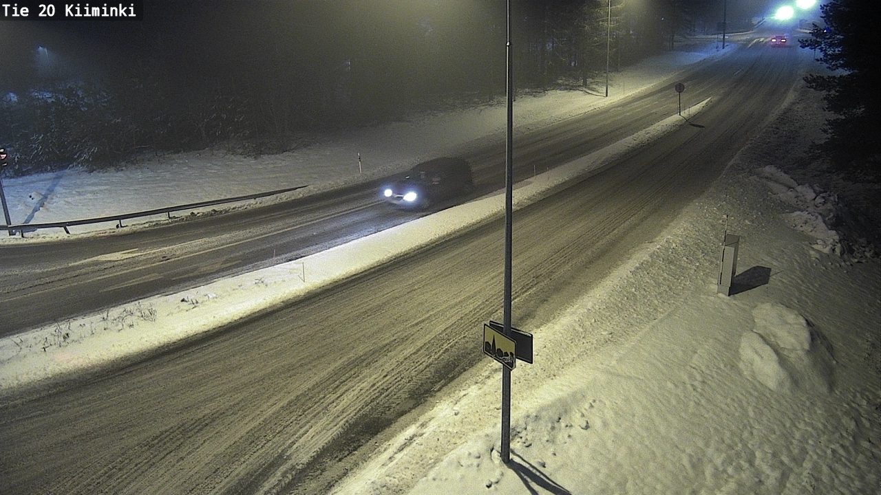 Weather Camera Image Väg 20 Uleåborg Kiiminki, Oulu, Pohjois-Pohjanmaa