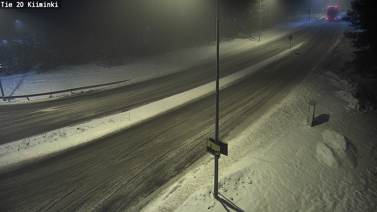 Weather Camera Image Väg 20 Uleåborg Kiiminki, Oulu, Pohjois-Pohjanmaa